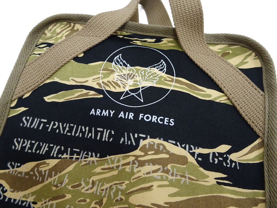 Buzz Rickson Men's Casual Small Shoulder Bag - Gold Tiger Camouflage, Modern Reinterpretation of WWII U.S. Army Air Forces Pilot Gear, BR02878