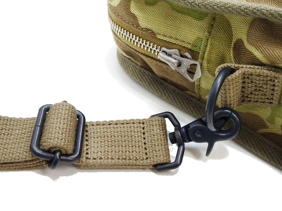 Buzz Rickson Men's Casual Small Shoulder Bag - Frogskin Camouflage, Modern Reinterpretation of WWII U.S. Army Air Forces Pilot Gear, BR02879