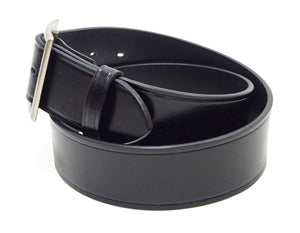 Buzz Rickson Men's U.S. Army 1939 Leather Garrison Belt Reproduction, Vegetable-Tanned Cowhide, 42 mm Wide, 3 mm Thick, Detachable Snap-On Square-Shaped Single-Prong Buckle (BR02901 119 Black)