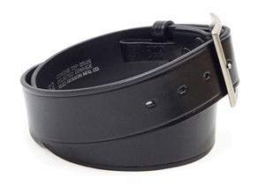 Buzz Rickson Men's U.S. Army 1939 Leather Garrison Belt Reproduction, Vegetable-Tanned Cowhide, 42 mm Wide, 3 mm Thick, Detachable Snap-On Square-Shaped Single-Prong Buckle (BR02901 119 Black)