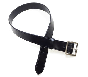 Buzz Rickson Men's U.S. Army 1939 Leather Garrison Belt Reproduction, Vegetable-Tanned Cowhide, 42 mm Wide, 3 mm Thick, Detachable Snap-On Square-Shaped Single-Prong Buckle (BR02901 119 Black)
