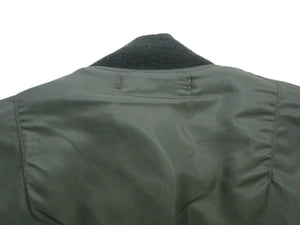Buzz Rickson's Men's Type MA-1 "ALBERT TURNER & CO., INC." Reproduction Flight Jacket, Sage Green Heavy Nylon Twill, Wool-Cotton Pile Interlining, Made in Japan (BR14900)
