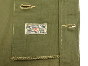 Buzz Rickson's Men's U.S. Marine Corps M-1944 (P-44) Reproduction Utility Jacket, 100% Cotton Herringbone Twill, Unlined, Relaxed Fit, Made in Japan (BR15123, 149 Olive)