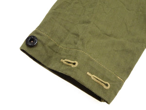 Buzz Rickson's Men's U.S. Marine Corps M-1944 (P-44) Reproduction Utility Jacket, 100% Cotton Herringbone Twill, Unlined, Relaxed Fit, Made in Japan (BR15123, 149 Olive)