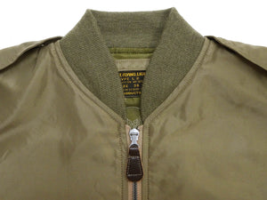 Buzz Rickson's Men's Type L-2 "REED PRODUCTS, INC." Reproduction Flight Jacket, Olive Drab Nylon, Uninsulated Light-Zone Construction, Made in Japan (BR15125)