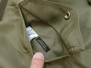 Buzz Rickson Jacket Men's L-2 Flight Jacket Plain Nylon Bomber Jacket L2 BR15125 Olive Drab