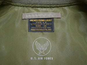 Buzz Rickson's Men's Type L-2 "REED PRODUCTS, INC." Reproduction Flight Jacket, Olive Drab Nylon, Uninsulated Light-Zone Construction, Made in Japan (BR15125)