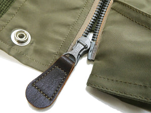 Buzz Rickson Jacket Men's L-2 Flight Jacket Plain Nylon Bomber Jacket L2 BR15125 Olive Drab