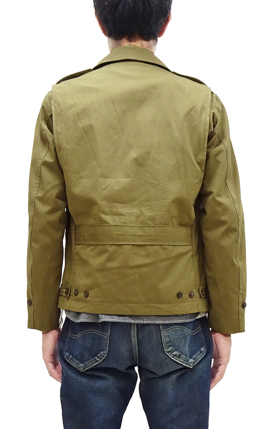 Buzz Rickson Jacket Men's Reproduction WWII US Army M-41 Field Jacket BR15332 Olive Drab