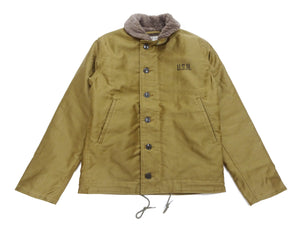 Buzz Rickson N-1 Deck Jacket DEMOTEX-ED Men's Reproduction of US Navy N1 Khaki BR15345