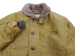 Buzz Rickson N-1 Deck Jacket DEMOTEX-ED Men's Reproduction of US Navy N1 Khaki BR15345