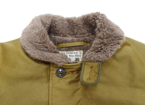 Buzz Rickson N-1 Deck Jacket DEMOTEX-ED Men's Reproduction of US Navy N1 Khaki BR15345