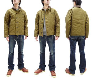 Buzz Rickson N-1 Deck Jacket DEMOTEX-ED Men's Reproduction of US Navy N1 Khaki BR15345