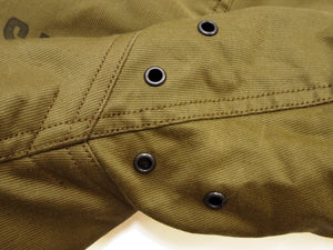 Buzz Rickson's Men's U.S. Navy N-1 Deck Jacket Reproduction, 100% Cotton Jungle Cloth Shell with Alpaca-Wool Pile Lining, Made in Japan (Toyo Enterprises BR15345, 01 Khaki, NAVY DEPARTMENT DEMOTEX-ED)