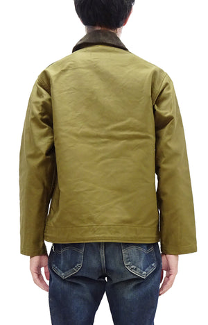 Buzz Rickson N-1 Deck Jacket Men's Casual Lightweight Modified Version of US Navy N1 Khaki (Unlined) BR15346