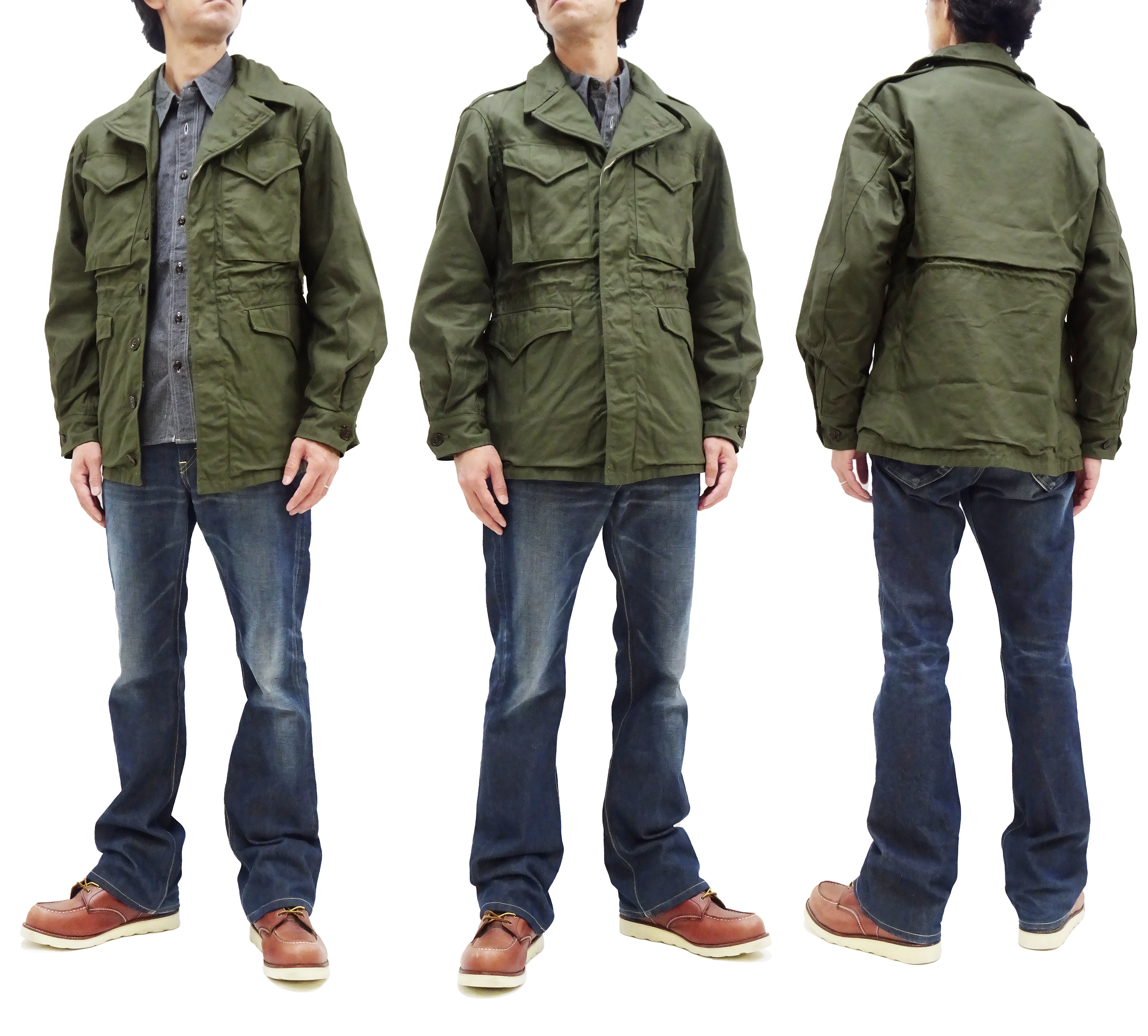Buzz Rickson Jacket Men's Reproduction of M-1943 Field Jacket US Army ...