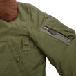 Load image into Gallery viewer, Buzz Rickson Men&#39;s B-15B Flight Jacket with Rayon Cotton Shell and Alpaca Wool Pile Lining - USAAF Aero Medical Laboratory Test Sample Bomber Jacket Reproduction - Made in Japan (BR15741 Olive)
