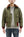 Buzz Rickson Men's B-10 Flight Jacket with Red Ribbed Trim - Superior Togs Co. Model - U.S. Army Air Forces WWII Cotton Bomber Jacket Reproduction - Made in Japan (BR15745 Olive Drab)