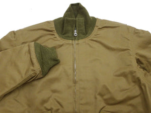 Buzz Rickson Tanker Jacket - Men's Reproduction of the U.S. Army Early Patch-Pocket Version BR15750 Light Olive Drab