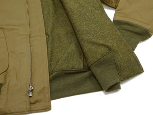 Buzz Rickson Tanker Jacket - Men's Reproduction of the U.S. Army Early Patch-Pocket Version BR15750 Light Olive Drab