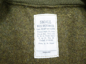 Buzz Rickson Tanker Jacket - Men's Reproduction of the U.S. Army Early Patch-Pocket Version BR15750 Light Olive Drab