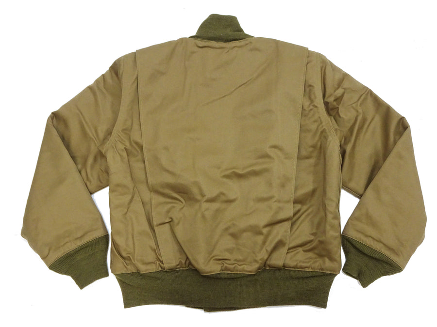 Buzz Rickson Tanker Jacket - Men's Reproduction of the U.S. Army Early Patch-Pocket Version BR15750 Light Olive Drab