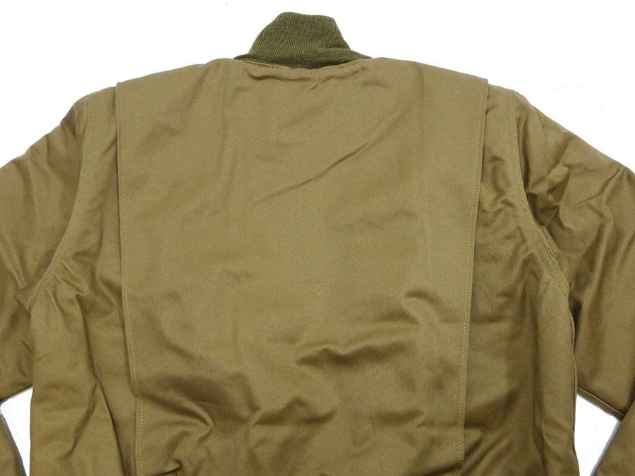 Buzz Rickson Tanker Jacket - Men's Reproduction of the U.S. Army Early Patch-Pocket Version BR15750 Light Olive Drab