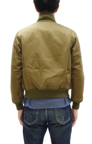 Buzz Rickson Tanker Jacket - Men's Reproduction of the U.S. Army Early Patch-Pocket Version BR15750 Light Olive Drab