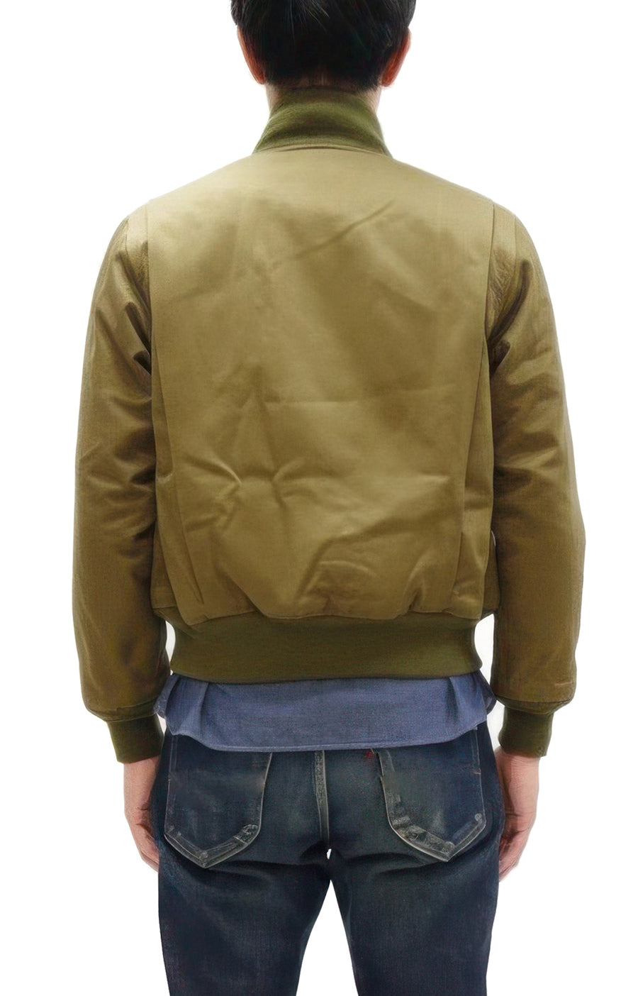 Buzz Rickson Tanker Jacket - Men's Reproduction of the U.S. Army Early Patch-Pocket Version BR15750 Light Olive Drab