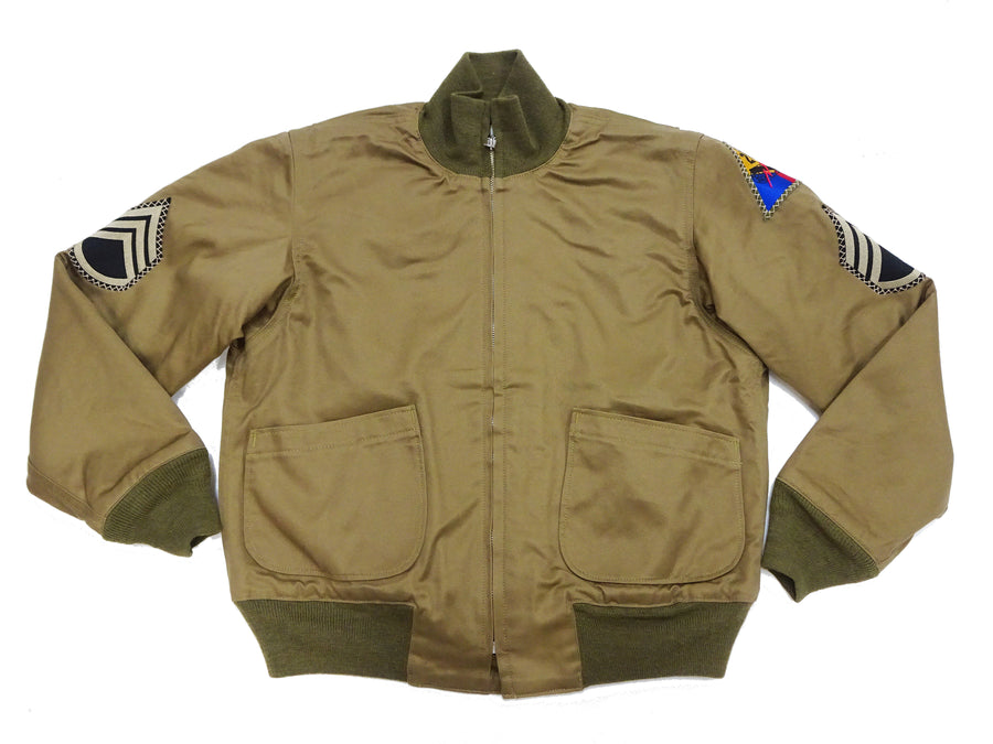 Buzz Rickson Men's Fury Tanker Jacket - Brad Pitt U.S. Army WWII Movie Reproduction - Made in Japan - (BR15751 Olive Drab)