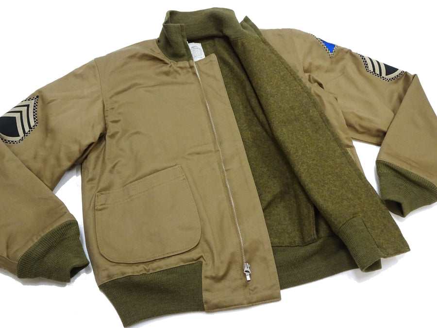 Buzz Rickson Men's Fury Tanker Jacket - Brad Pitt U.S. Army WWII Movie Reproduction - Made in Japan - (BR15751 Olive Drab)