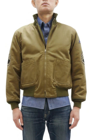 Buzz Rickson Men's Fury Tanker Jacket - Brad Pitt U.S. Army WWII Movie Reproduction - Made in Japan - (BR15751 Olive Drab)