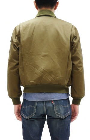 Buzz Rickson Men's Fury Tanker Jacket - Brad Pitt U.S. Army WWII Movie Reproduction - Made in Japan - (BR15751 Olive Drab)