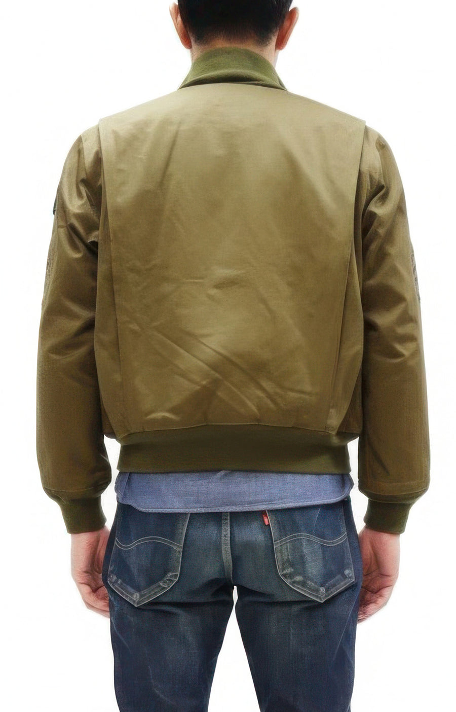 Buzz Rickson Men's Fury Tanker Jacket - Brad Pitt U.S. Army WWII Movie Reproduction - Made in Japan - (BR15751 Olive Drab)