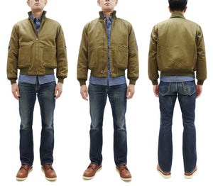 Buzz Rickson Men's Fury Tanker Jacket - Brad Pitt U.S. Army WWII Movie Reproduction - Made in Japan - (BR15751 Olive Drab)