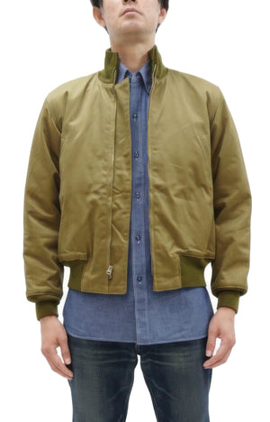 Buzz Rickson Tanker Jacket - Men's Reproduction of the U.S. Army Late-Model Slash-Pocket Version BR15755 Light Olive Drab