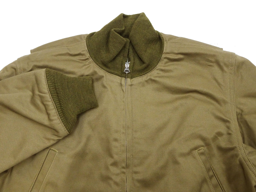 Buzz Rickson Tanker Jacket - Men's Reproduction of the U.S. Army Late-Model Slash-Pocket Version BR15755 Light Olive Drab