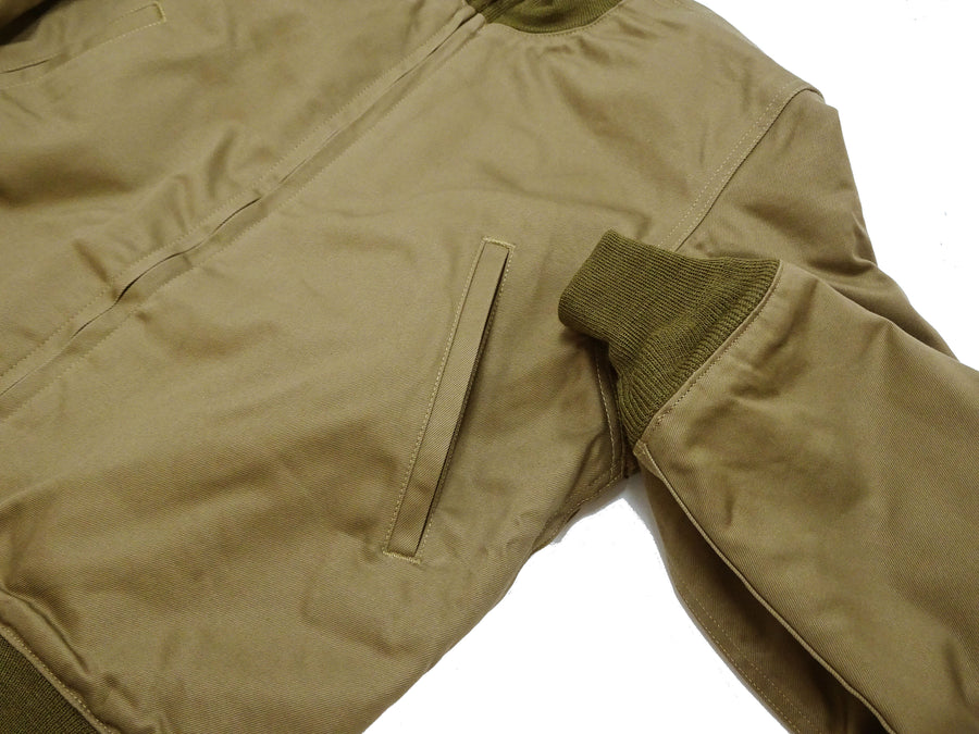 Buzz Rickson Tanker Jacket - Men's Reproduction of the U.S. Army Late-Model Slash-Pocket Version BR15755 Light Olive Drab