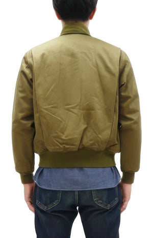 Buzz Rickson Tanker Jacket - Men's Reproduction of the U.S. Army Late-Model Slash-Pocket Version BR15755 Light Olive Drab