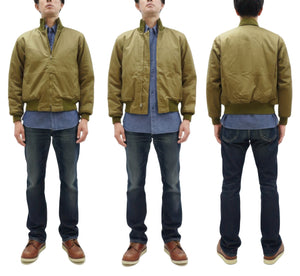 Buzz Rickson Tanker Jacket - Men's Reproduction of the U.S. Army Late-Model Slash-Pocket Version BR15755 Light Olive Drab
