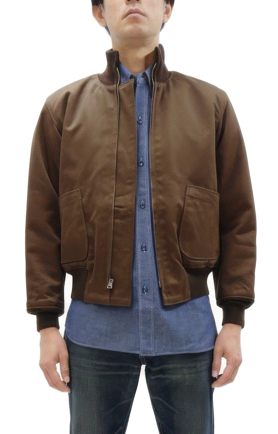 Buzz Rickson Tanker Jacket - Men's Reproduction of the U.S. Army's Rare Brown Version BR15760