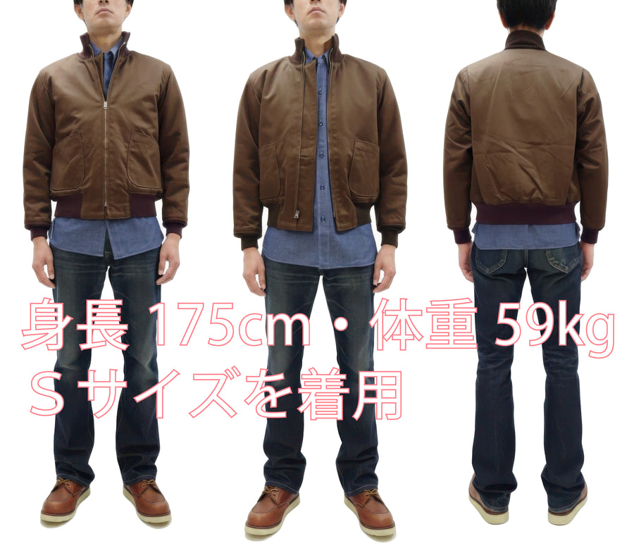 Buzz Rickson Tanker Jacket - Men's Reproduction of the U.S. Army's Rare Brown Version BR15760