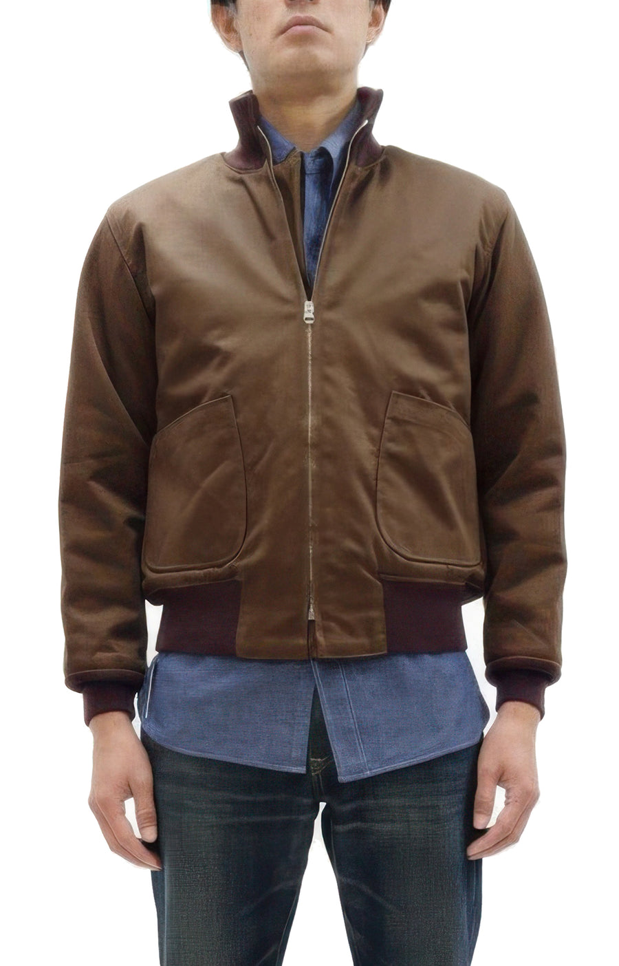Buzz Rickson Tanker Jacket - Men's Reproduction of the U.S. Army's Rare Brown Version BR15760