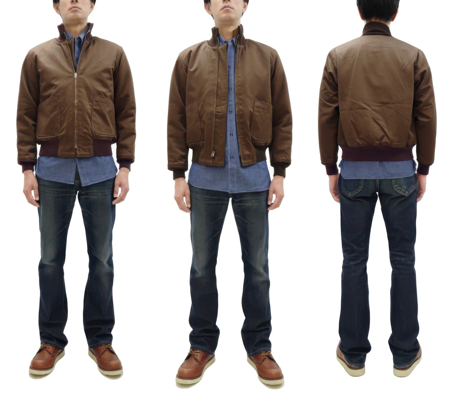 Buzz Rickson Tanker Jacket - Men's Reproduction of the U.S. Army's Rare Brown Version BR15760
