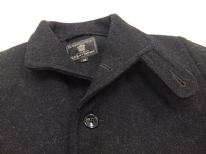 Buzz Rickson Submariner Coat - Men's U.S. Navy Submarine Wool Jacket Reproduction BR15764 Charcoal