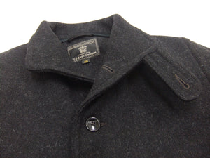 Buzz Rickson Submariner Coat - Men's U.S. Navy Submarine Wool Jacket Reproduction BR15764 Charcoal