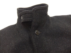 Buzz Rickson Submariner Coat - Men's U.S. Navy Submarine Wool Jacket Reproduction BR15764 Charcoal