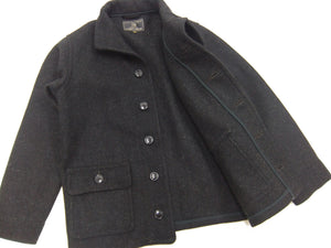 Buzz Rickson Submariner Coat - Men's U.S. Navy Submarine Wool Jacket Reproduction BR15764 Charcoal