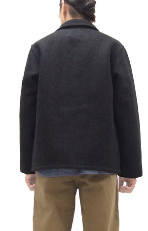 Buzz Rickson Submariner Coat - Men's U.S. Navy Submarine Wool Jacket Reproduction BR15764 Charcoal
