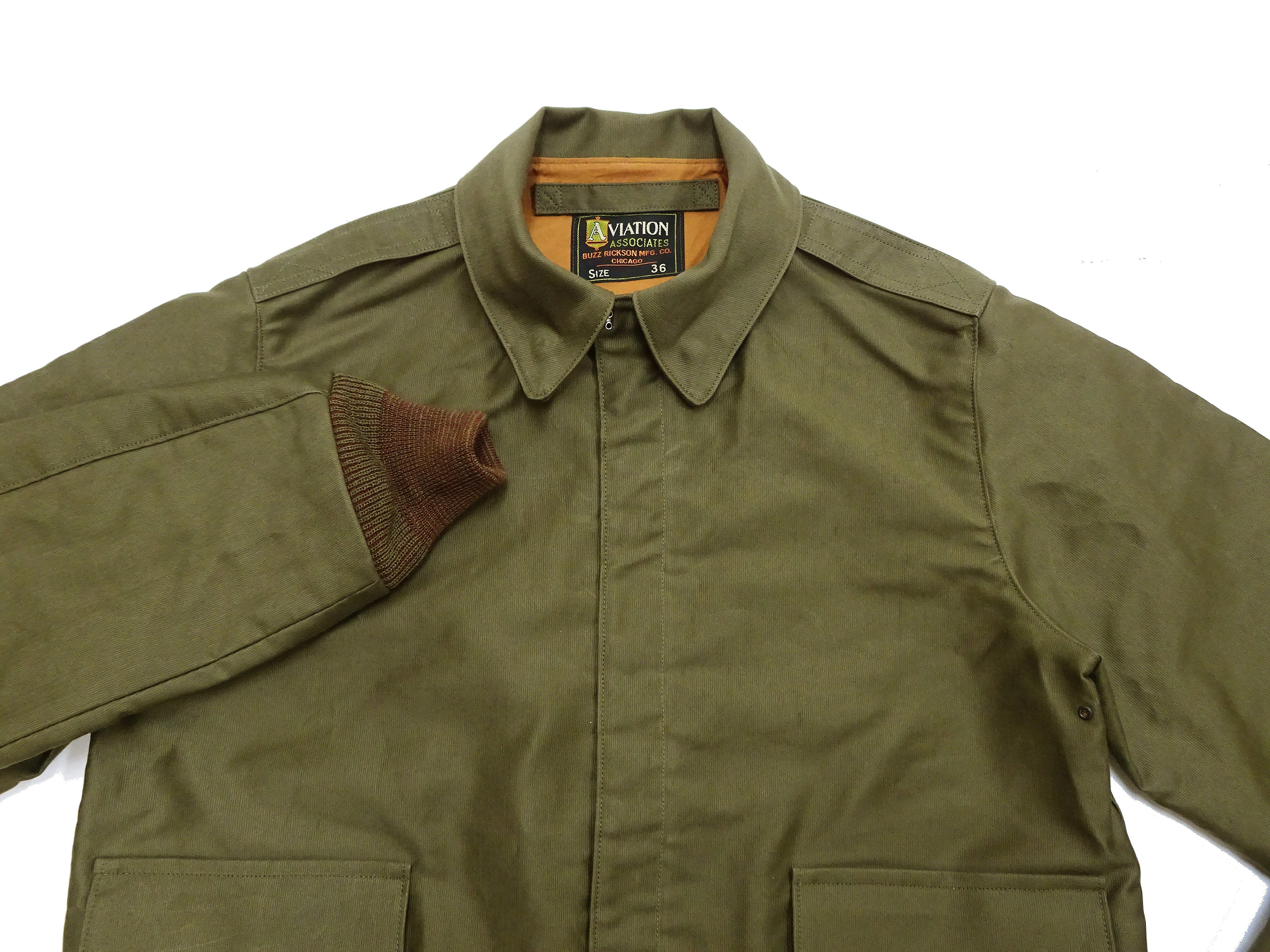 Buzz Rickson Men's Jungle Cloth Flight Jacket - Aviation